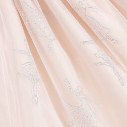 Nicki Macfarlane-Розово-серебристое платье из шелка и тюля | Childrensalon