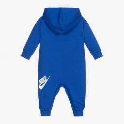 Nike-Baby Boys Blue Cotton Romper  | Childrensalon