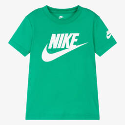 Nike Boys Green Cotton T-Shirt Childrensalon