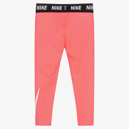 Nike-Girls Pink Dri Fit Leggings | Childrensalon
