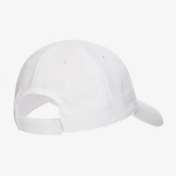 Nike-White Cotton Twill Logo Cap | Childrensalon