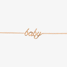 NOA Mini-18kt Rose Gold Baby Bracelet | Childrensalon