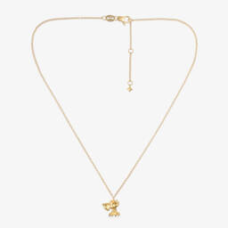 NOA Mini-18kt Yellow Gold Diamond Elephant Necklace (38cm) | Childrensalon