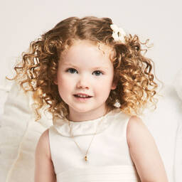 NOA Mini-18kt Yellow Gold Diamond Elephant Necklace (38cm) | Childrensalon