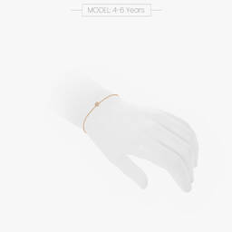 NOA Mini-Babys 1st 18kt Gold & Diamond Bracelet | Childrensalon