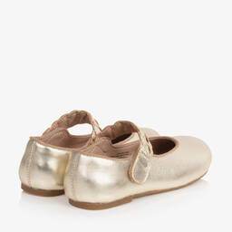 Old Soles-حذاء جلد لون ذهبي للبنات | Childrensalon