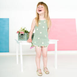 Old Soles-حذاء جلد لون ذهبي للبنات | Childrensalon