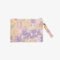 Olga Valentine-Girls Pink Paisley Print Cotton Pouch (28cm) | Childrensalon