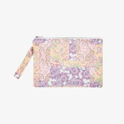 Olga Valentine-Girls Pink Paisley Print Cotton Pouch (28cm) | Childrensalon