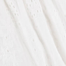 Olga Valentine-فستان برودري انجليز قطن لون أبيض | Childrensalon