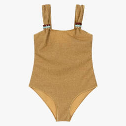 مايوه سباحة لوريكس لون ذهبي للبنات