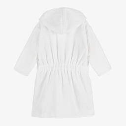Paint My Dreams-Girls White Personalised Blossom Bathrobe | Childrensalon