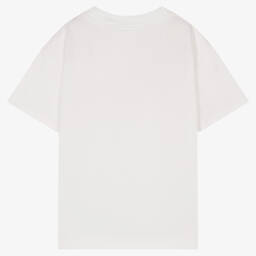 Palm Angels-تيشيرت بطبعة بير قطن لون أبيض | Childrensalon