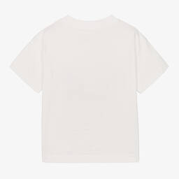 Palm Angels-تيشيرت بطبعة بير قطن لون أبيض | Childrensalon