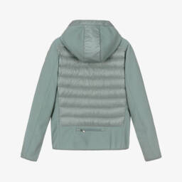 Parajumpers-Куртка-пуховик Nolan с капюшоном серая для мальчиков | Childrensalon