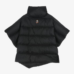 Parajumpers-Girls Black Down Padded Puffer Cape | Childrensalon