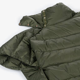 Parajumpers-Girls Green Down Padded Puffer Cape | Childrensalon
