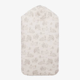 Pasito a Pasito-Beige Cotton Muslin Baby Nest (70cm) | Childrensalon
