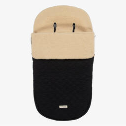 Pasito a Pasito-حمّالة فوت مافز مبطنة فليس لون أسود (90 سم) | Childrensalon