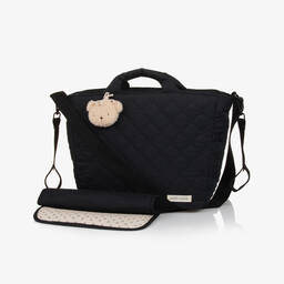 Pasito a Pasito-حقيبة تغيير الحفاضات مبطنة لون لأسود (45 سم) | Childrensalon