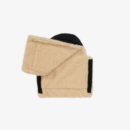 Pasito a Pasito-Black Quilted Stroller Mittens | Childrensalon