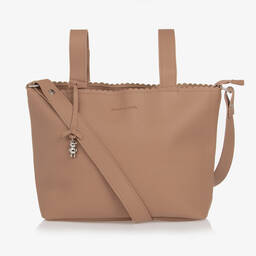 Pasito a Pasito-حقيبة تغيير للأطفال جلد صناعي لون بني (30 سم) | Childrensalon