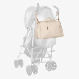 Pasito a Pasito-Ivory Faux Leather Baby Changing Bag (46cm) | Childrensalon