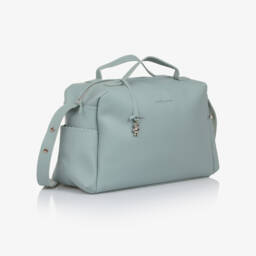 Pasito a Pasito-Pale Green Faux Leather Changing Bag (36cm) | Childrensalon
