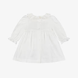 Patachou-فستان قطن لون عاجي للمولودات | Childrensalon