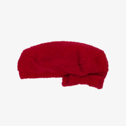 Patachou-Girls Red Bouclé Beret | Childrensalon