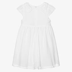 Patachou-Girls White Chiffon Dress | Childrensalon