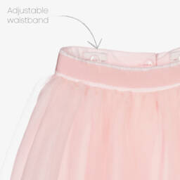 Patachou-Pink Lace &Tulle Skirt Set | Childrensalon
