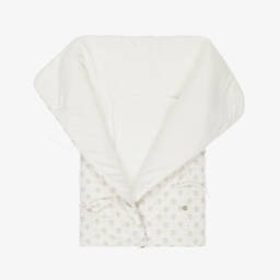 PAZ Rodríguez-Baby Girls Ivory Floral Print Nest (70cm) | Childrensalon