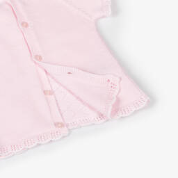 PAZ Rodríguez-Baby Girls Pink Cotton Knit Shorts Set | Childrensalon