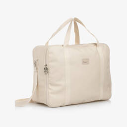 PAZ Rodríguez-Beige Faux Leather Suitcase with Toiletry Bag & Mat (45cm) | Childrensalon