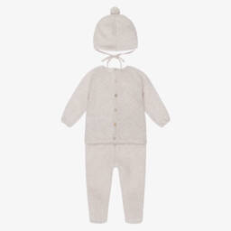 PAZ Rodríguez-طقم بيبي غرو مزيج صوف وكشمير لون بيج | Childrensalon