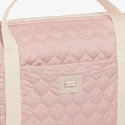 PAZ Rodríguez-Dusky Pink Quilted Changing Bag (35cm) | Childrensalon
