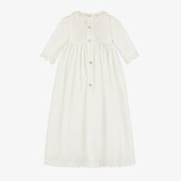 PAZ Rodríguez-Ivory Cotton Ceremony Gown | Childrensalon