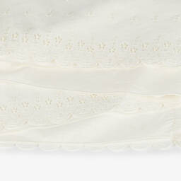 PAZ Rodríguez-Ivory Cotton Ceremony Gown | Childrensalon