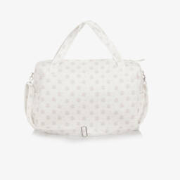 PAZ Rodríguez-Ivory Cotton Floral Weekend Changing Bag (40cm) | Childrensalon