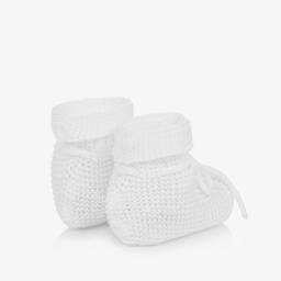 PAZ Rodríguez-بوت قطن محبوك لون أبيض للأطفال | Childrensalon