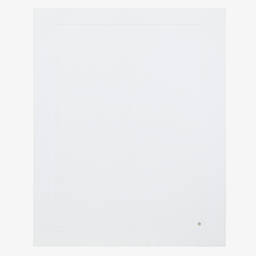 PAZ Rodríguez-بطانية قطن عضوي محبوك لون أبيض للأطفال (98 سم) | Childrensalon