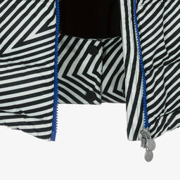 Perfect Moment-جاكيت تزلج مبطن بالريش لون أبيض وأسود | Childrensalon