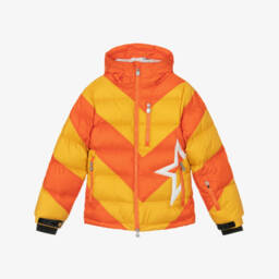 Perfect Moment-Yellow & Orange Down Padded Ski Jacket | Childrensalon