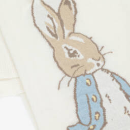 Peter Rabbit™ by Childrensalon-Ivory Merino Wool Blanket with Cashmere (102cm) | Childrensalon