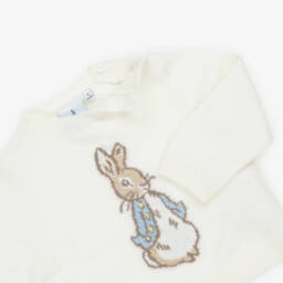 Peter Rabbit™ by Childrensalon-Ivory Merino Wool Knit Trouser Set with Cashmere | Childrensalon