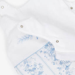 Peter Rabbit™ by Childrensalon-White Linen & Cotton Sleeping Bag (82cm) | Childrensalon