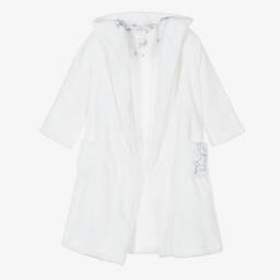 Peter Rabbit™ by Childrensalon-White Plush Fleece Dressing Gown | Childrensalon