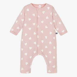 أفارول رومبر بنقشة قلوب لون زهري للبنات الرضع