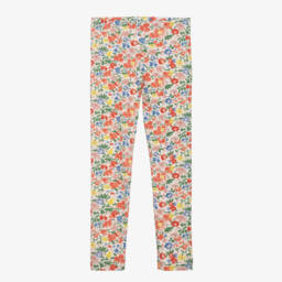 Girls Multicolour Floral Cotton Leggings